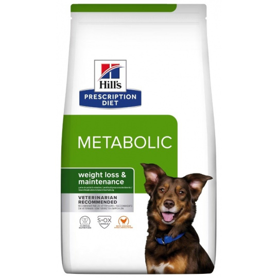 HILL'S PRESCRIPTION DIET Canine Metabolic Suché krmivo pro psy Kuřecí maso 12 kg