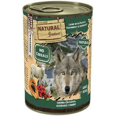 Natural Greatness jahňacie, papája, brusnice, konzerva pre psy 400 g