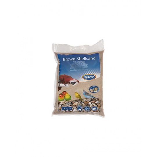 Piesok DUVO+ pre vtáky, hnedý z drvených mušlí s anízom 5 kg Piesok DUVO+ pre vtáky, hnedý z drvených mušlí s anízom 5 kg