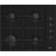 Beko HIBG64120SB varná deska Černá Vestavěné 60 cm Plynový 4 zóna/zón