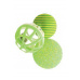 Hračka mačka sada loptičiek 3ks 4cm zelená Zolux