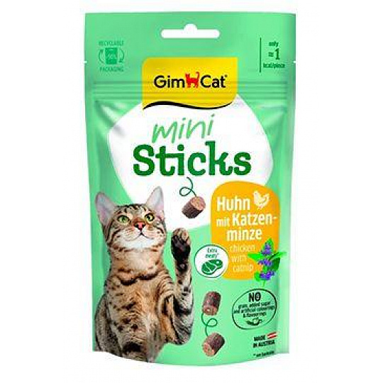GimCat Mini Sticks kuracie s kocúrnikom 50g GimCat Mini Sticks kuracie s kocúrnikom 50g