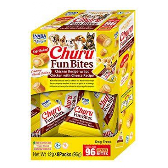 Churu Dog BOX Fun Bites Chicken wraps Chick&Chees8x12g