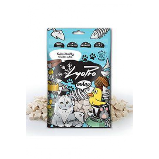 Lyopro CAT pôv. mrazom sušené Kuracie kocky 50g Lyopro CAT pôv. mrazom sušené Kuracie kocky 50g