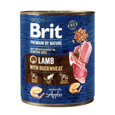 Brit Premium Dog by Nature  konz Lamb & Buckwheat 800g