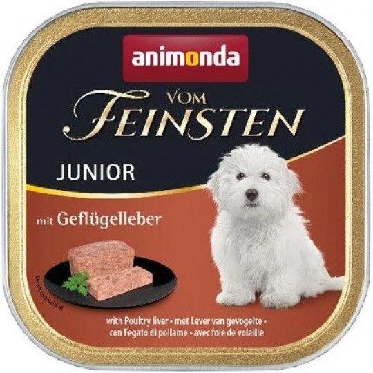 ANIMONDA vom Feinsten Junior Chicken liver - Mokré krmivo pro psy - 150 g