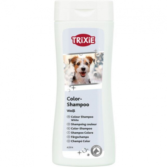 TRIXIE Color šampón - biely 250 ml - pre svetlé a bielosrsté psy TRIXIE Color šampón - biely 250 ml - pre svetlé a bielosrsté psy