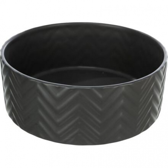 Keramická miska vrúbkovaná, čierna Keramická miska vrúbkovaná, čierna