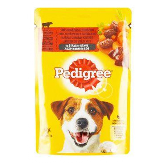 Pedigree kapsička Adult hovädzie/jahňacie v šťave 100g Pedigree kapsička Adult hovädzie/jahňacie v šťave 100g