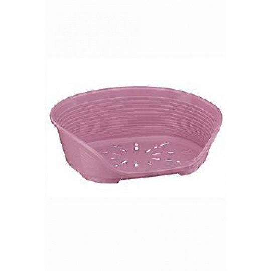 Pelech plast SIESTA DLX 2 ružový 49x36x17,5cm FP