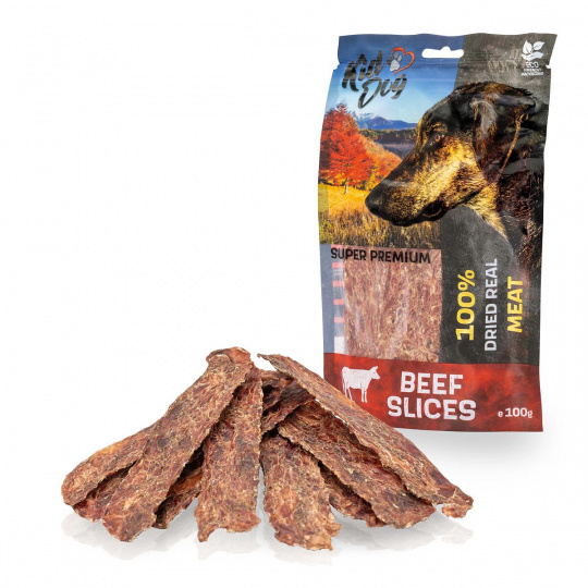 KIDDOG SUPER PREMIUM 100% hovädzie mäso v pásiku bez aditív 100 g