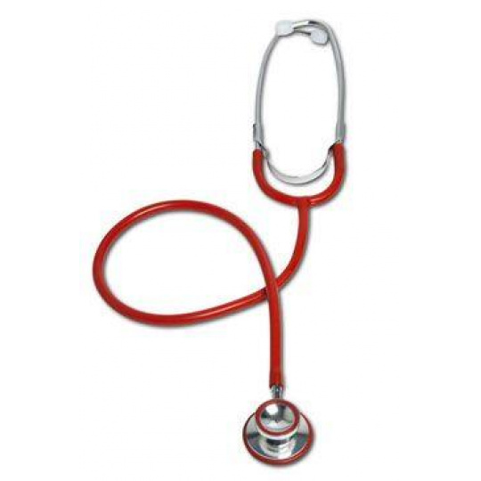 Fonendoskop CVET dvojkomorový 1-hadičkový červený Fonendoskop CVET dvojkomorový 1-hadičkový červený