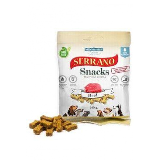 Serrano Snack for Dog-Beef 100g