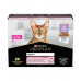 PURINA Pro Plan Delicate Digestion Turkey - mokré krmivo pro kočky - 10x85g