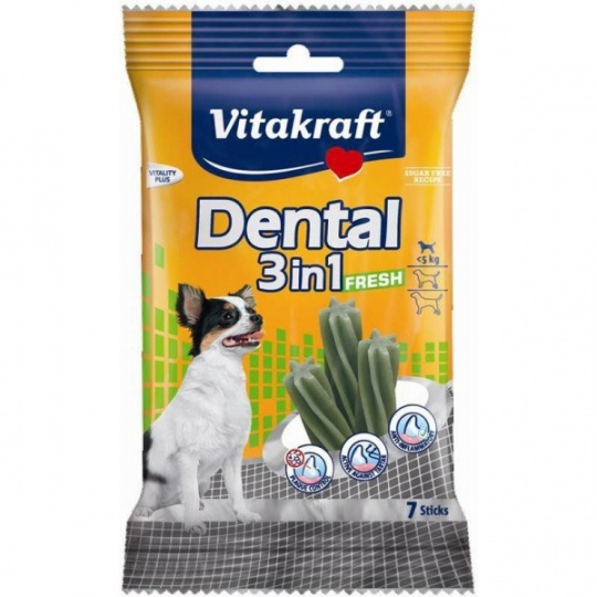 VITAKRAFT Dental Fresh 3in1 XS - pamlsek pro psa - 70 g