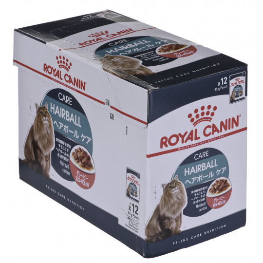 ROYAL CANIN Hairball Care Mokré krmivo pro kočky Kousky v omáčce 12x85 g