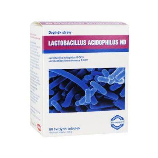 Lactobacillus acidophilus bez laktózy 60cps Lactobacillus acidophilus bez laktózy 60cps