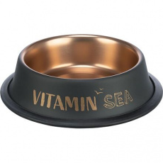 BE NORDIC miska, nerez/guma, čierna/bronzeová