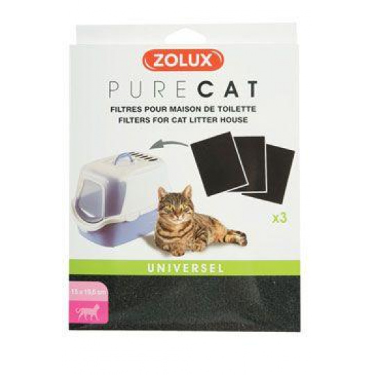 Filter do krytých toaliet PURECAT 3ks Zolux Filter do krytých toaliet PURECAT 3ks Zolux