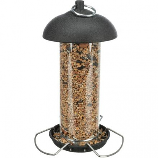 Zásobník na krmivo pre vtáctvo 560 ml/ø 10 × 20 cm, kov/plast