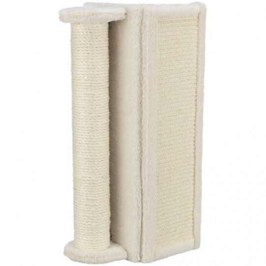 Škrabacia rohová doska so stĺpikom, 15 x 50 x 15 cm, béžová Škrabacia rohová doska so stĺpikom, 15 x 50 x 15 cm, béžová