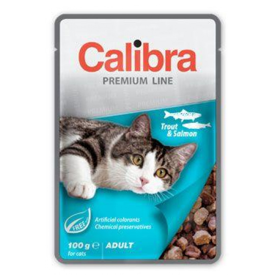 Calibra Cat kapsička Premium Adult Pstruh & Losos 100g Calibra Cat kapsička Premium Adult Pstruh & Losos 100g