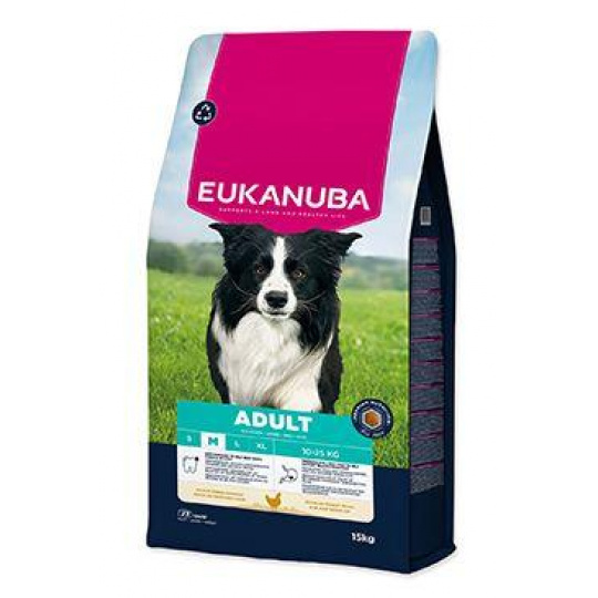 Eukanuba Dog Adult Medium rich in fresh Chicken 15kg
