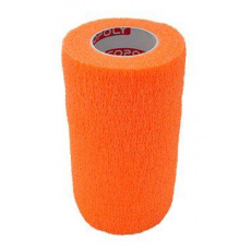 Elastická bandáž. CoPoly 10cm x 4,5m oranžová NEON Elastická bandáž. CoPoly 10cm x 4,5m oranžová NEON
