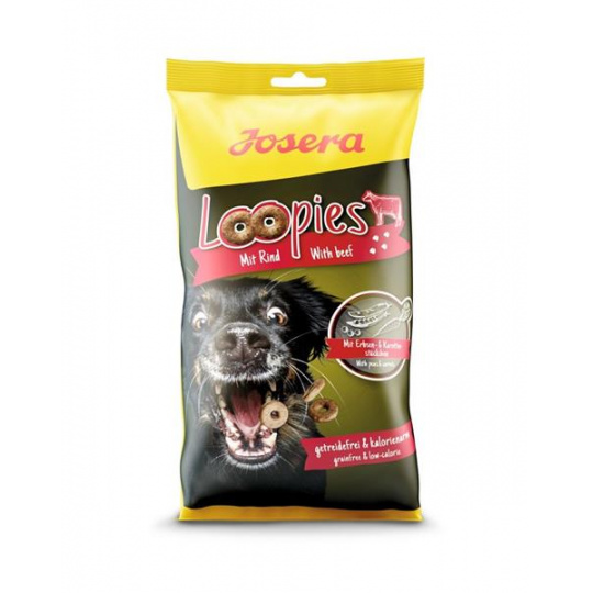 Josera pamlsok Dog Loopies mit Rind 150 g Josera pamlsok Dog Loopies mit Rind 150 g