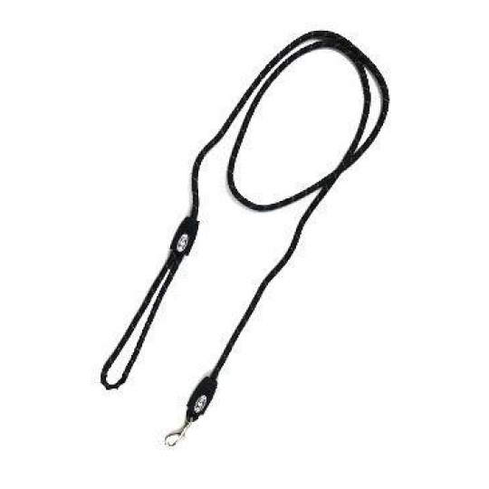 Vodítko BUSTER Reflective lanové 180cm/8mm čierne Vodítko BUSTER Reflective lanové 180cm/8mm čierne