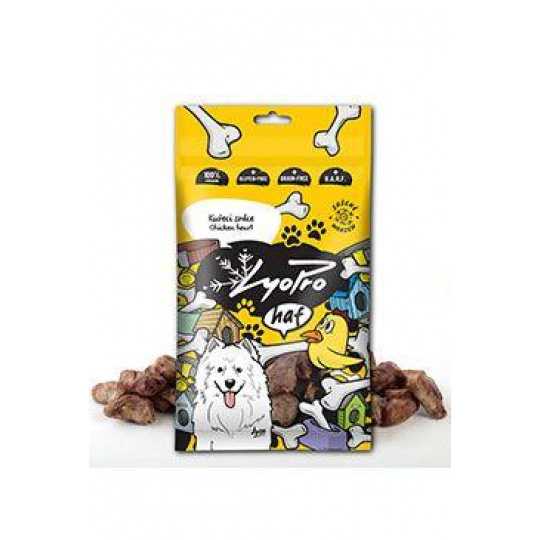 Lyopro DOG pôv. mrazom sušené Kuracie srdce 50g Lyopro DOG pôv. mrazom sušené Kuracie srdce 50g