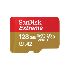SanDisk Extreme 128 GB MicroSDXC UHS-I Třída 10 + adaptér