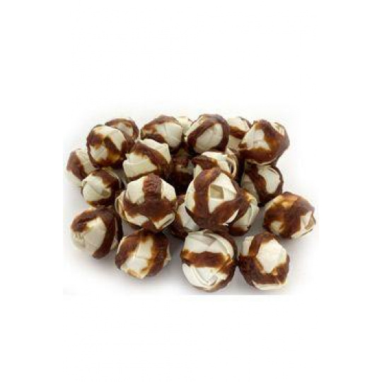 Pochúťka Byvolia guľa 5cm s kačacím mäsom 500g Pochúťka Byvolia guľa 5cm s kačacím mäsom 500g