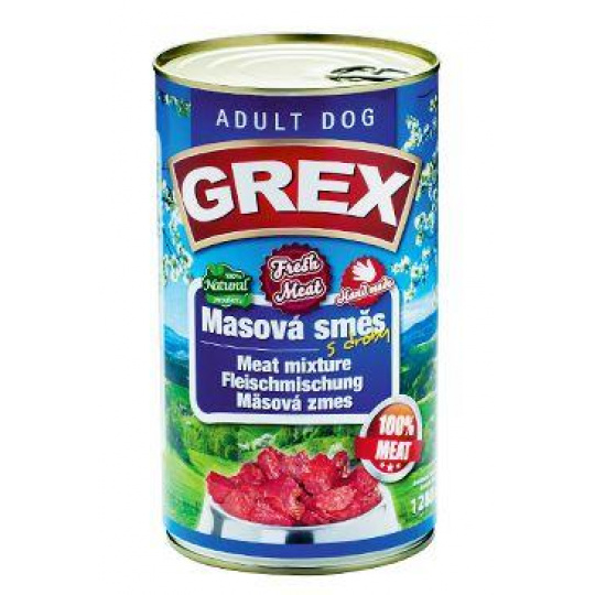 GREX konz. pes máš.zmes 1280g GREX konz. pes máš.zmes 1280g