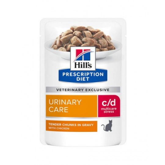 HILLS Diet Feline c/d Urinary Stress Chicken NEW KAPSČIČKA 12x85 g HILLS Diet Feline c/d Urinary Stress Chicken NEW KAPSČIČKA 12x85 g