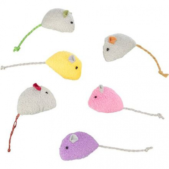 Myška plyšová s catnipom, 5 cm, rôzne farby Myška plyšová s catnipom, 5 cm, rôzne farby