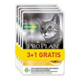 PURINA Pro Plan Sterilised Chicken - mokré krmivo pro kočky - 85g 3+1