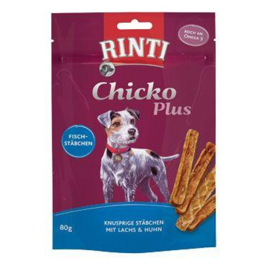 Rinti Dog Extra Chicko Plus pochúťka losos+kuracie 80g Rinti Dog Extra Chicko Plus pochúťka losos+kuracie 80g