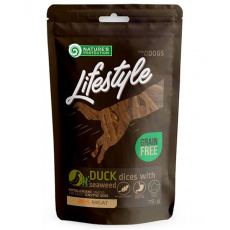 Pamlsok Natures P Lifestyle dog soft duck dices with seaweed 75 g Pamlsok Natures P Lifestyle dog soft duck dices with seaweed 75 g