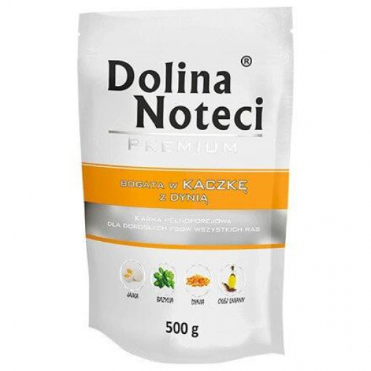 DOLINA NOTECI PREMIUM kačica s tekvicou kapsička pre psy 500 g DOLINA NOTECI PREMIUM kačica s tekvicou kapsička pre psy 500 g