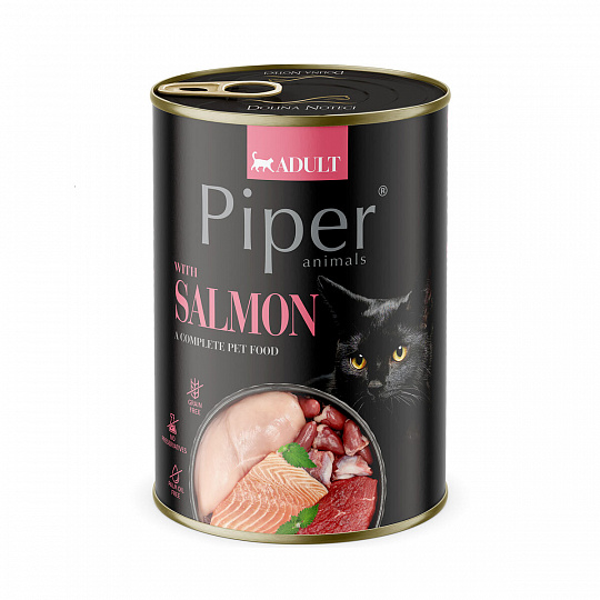 NEW PIPER CAT konzerva pre mačky, s lososom 400g