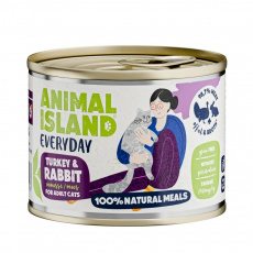 ANIMAL ISLAND Everyday Turkey and rabbit - mokré krmivo pro kočky - 200g