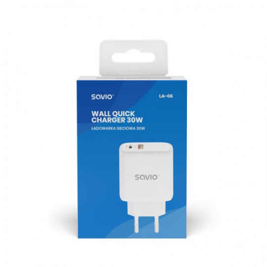 SAVIO LA-06 USB Type A & Type C Quick Charge Power Delivery 3.0 Vnitřní