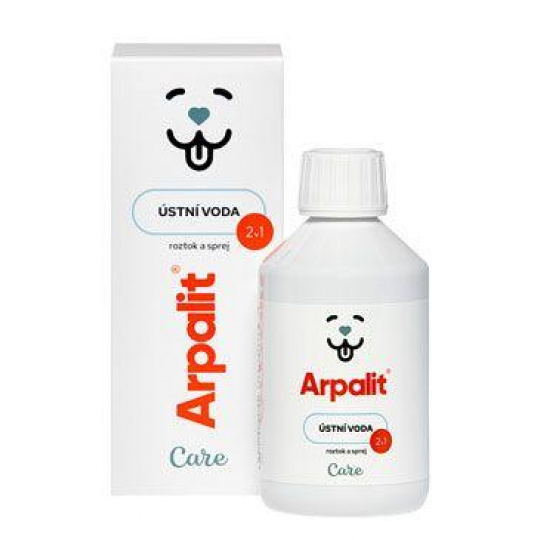Arpalit Care Ústna voda 2v1, roztok a sprej 250ml Arpalit Care Ústna voda 2v1, roztok a sprej 250ml