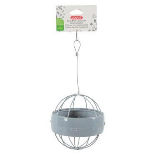 Krmítko pre hlodavce Závesná guľa sivá Zolux Krmítko pre hlodavce Závesná guľa sivá Zolux