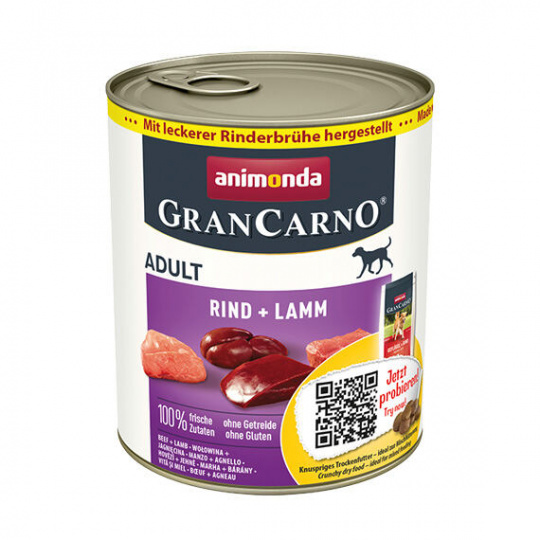 GRANCARNO Adult - hovädzie, jahňacie 800g
