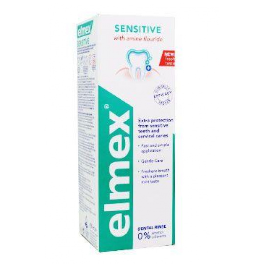 Voda ústna Elmex Sensitive plus zelená 400ml