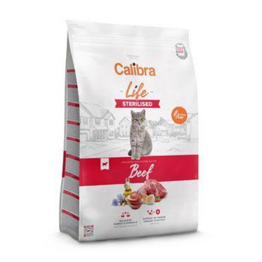 Calibra Cat Life Sterilised Beef 6kg Calibra Cat Life Sterilised Beef 6kg