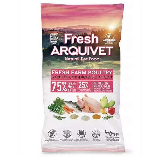 ARQUIVET Fresh Chicken and fish - suché krmivo pro psy - 100g