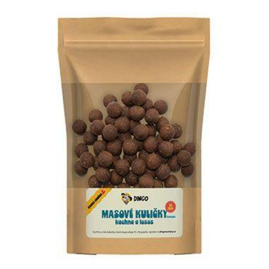 DINGO mäsové guľôčky kačica a losos 16mm/150g DINGO mäsové guľôčky kačica a losos 16mm/150g